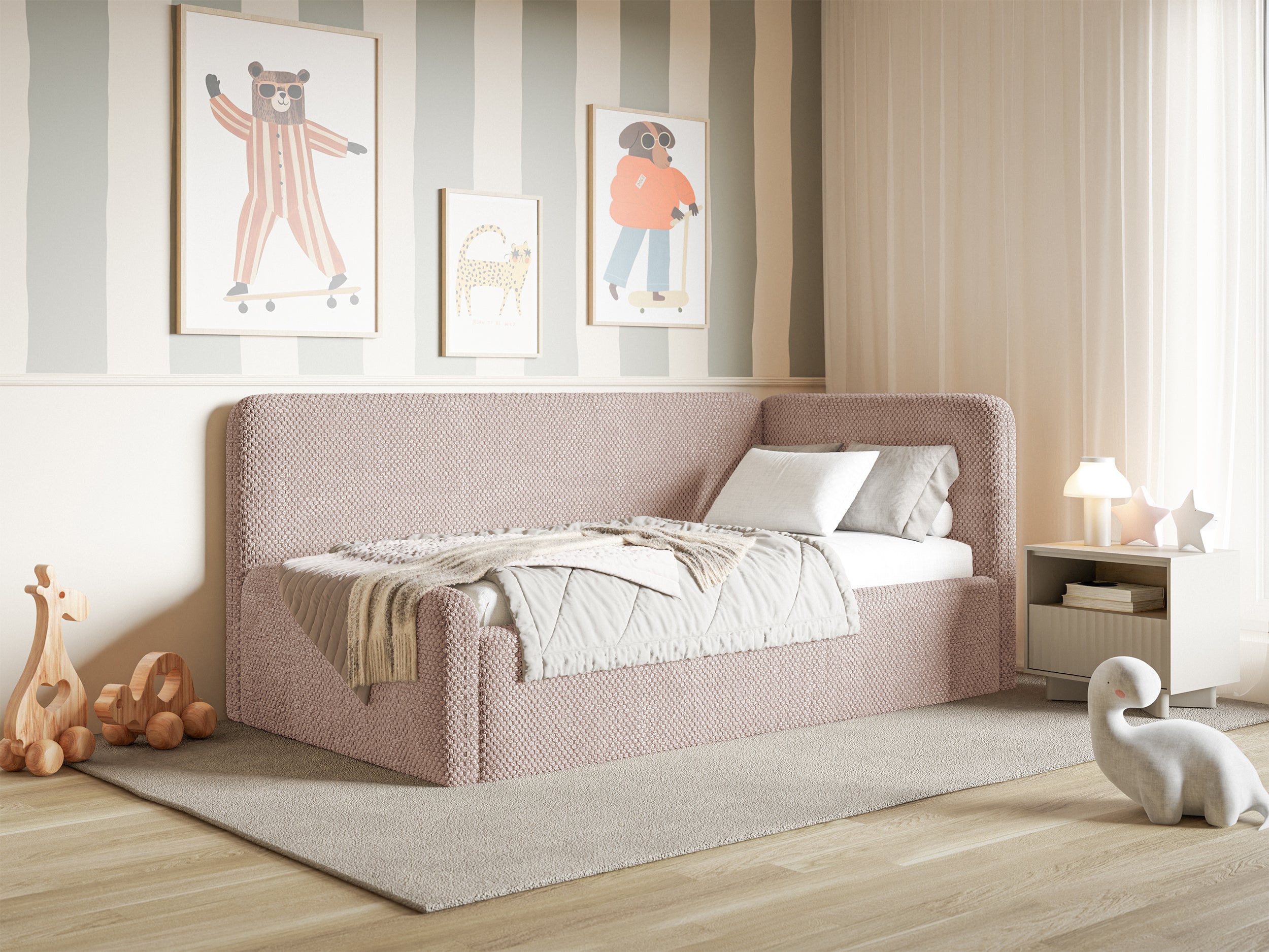 selsey-fanklo-jugendbett-90x200-cm-rechts-mit-stauraum-puderrosa-pl-sch image 2