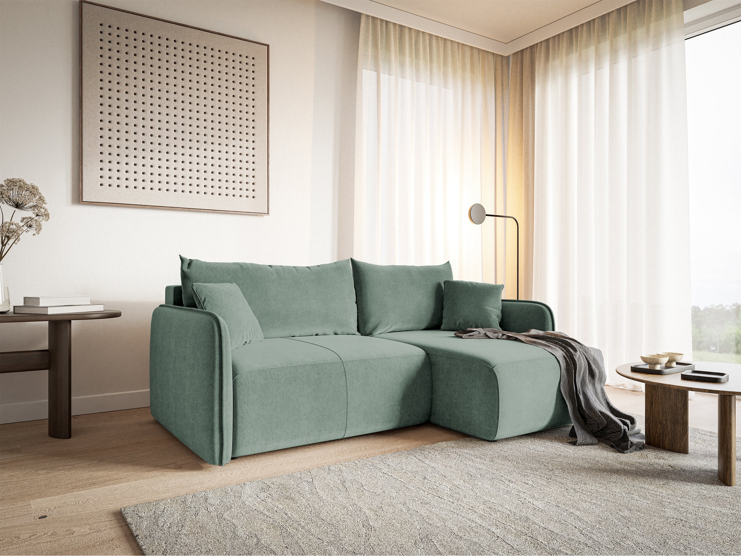selsey-mamla-ecksofa-mit-schlaffunktion-l-form-salbeigr-n-hydrophober-samt-mit-s image 2