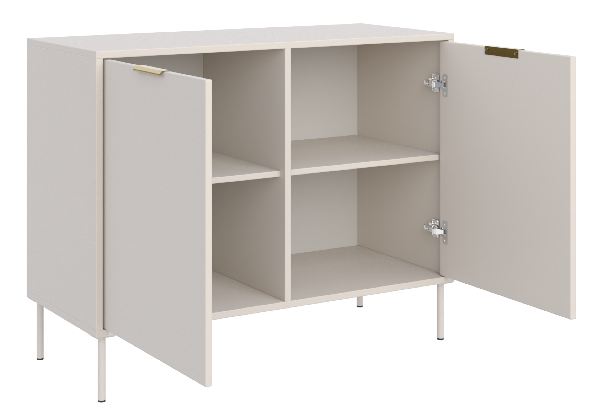 selsey-vena-zweit-rige-kommode-100-cm-kaschmir-minimalistisch image 3