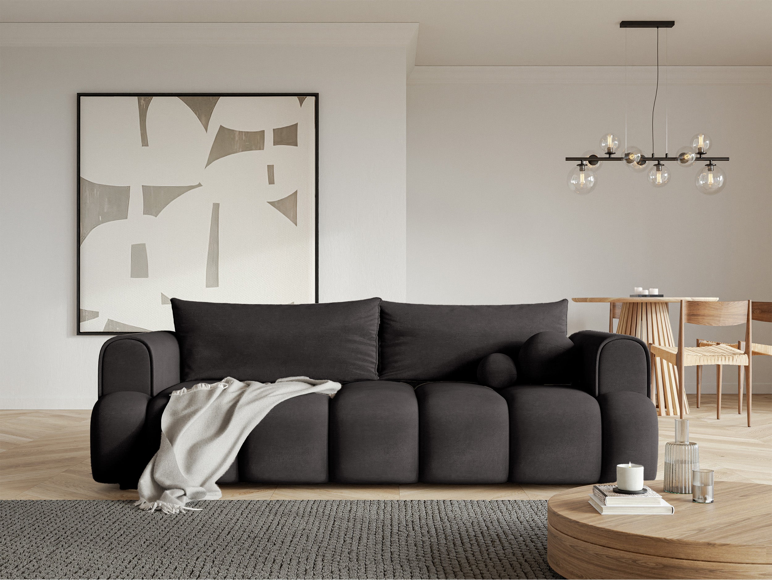 selsey-dandelino-dreisitziges-sofa-mit-schlaffunktion-graphit-samt-hydrophob image 2