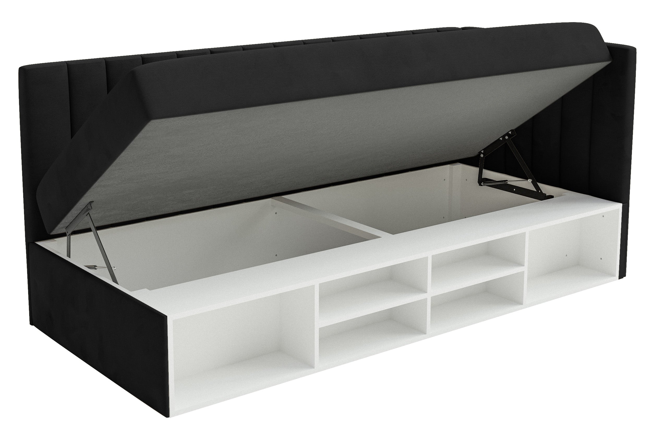 selsey-ventrio-jugendbett-90x200-cm-rechtsseitig-schwarz-velours-mit-stauraum image 7