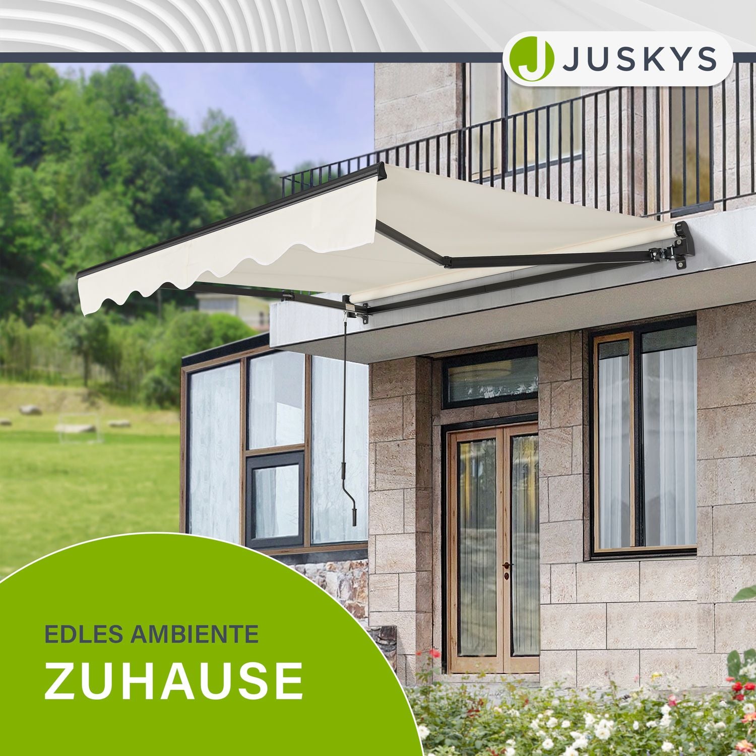 juskys-gelenkarmmarkise-mit-kurbel-beige-250x200-cm-sonnenschutz-uv40 image 8