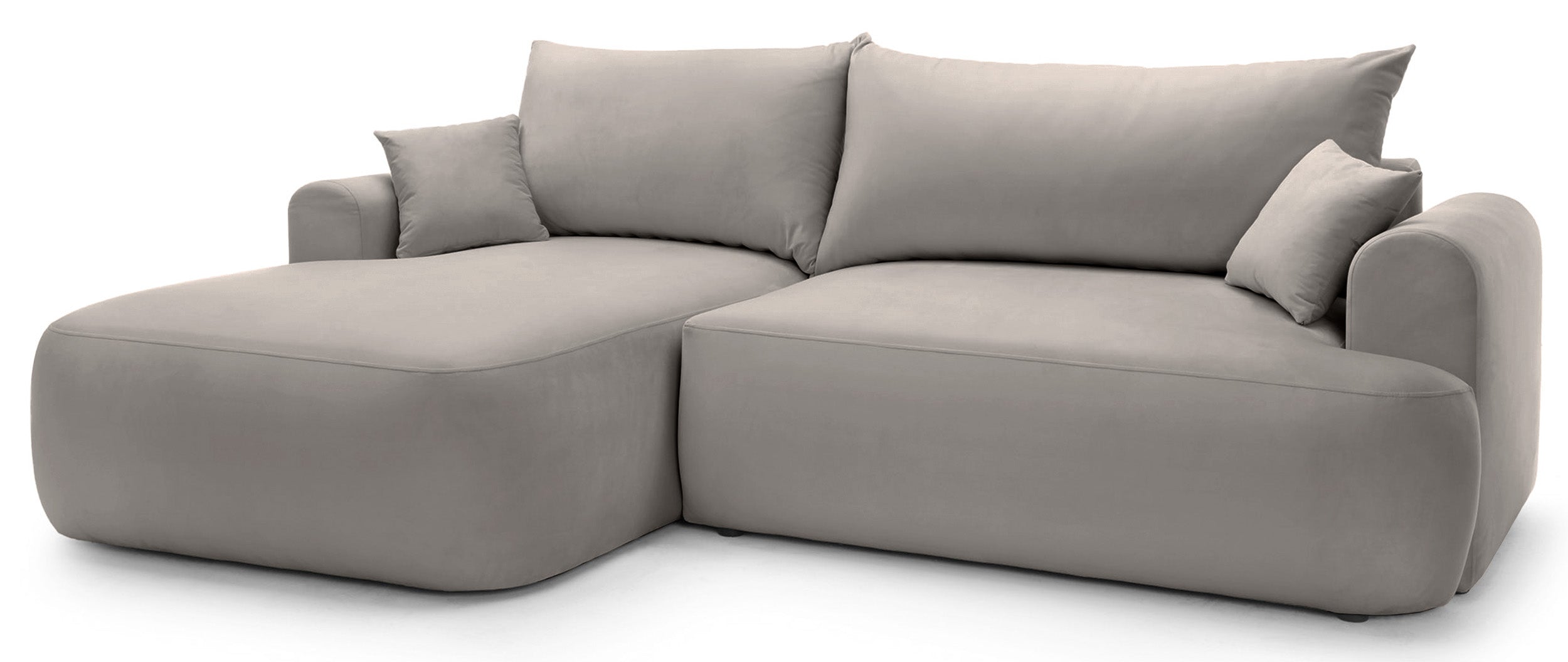 selsey-ovo-ecksofa-mit-schlaffunktion-l-links-mit-stauraum-hellgrauer-samtvelour image 3