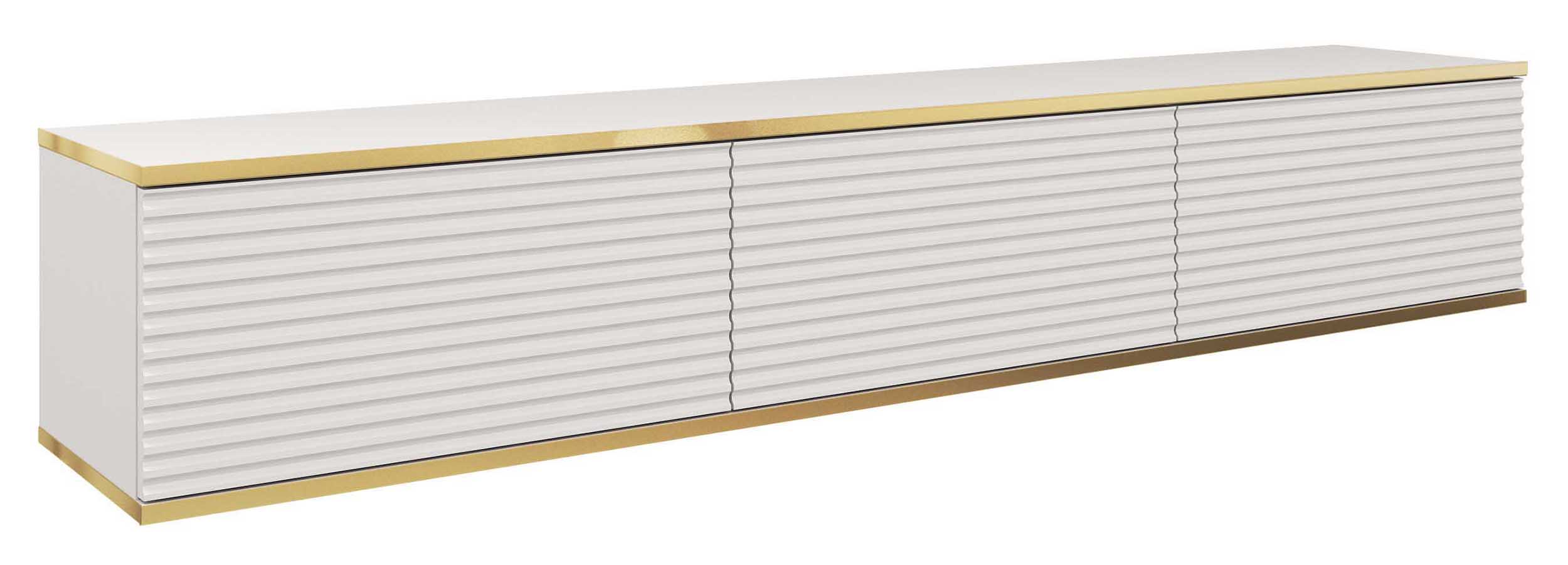 selsey-mucalma-tv-schrank-175-cm-wei-mit-goldenen-lamellenakzenten image 1