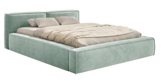 selsey-tilves-slim-low-polsterbett-140x200-cm-mit-stauraum-metallrahmen-salbeigr image 1