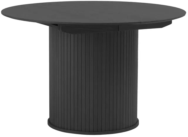 selsey-gativel-ausziehbarer-esstisch-120-167-cm-lamellen-eiche-schwarz image 1