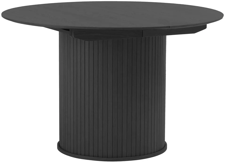 selsey-gativel-ausziehbarer-esstisch-120-167-cm-lamellen-eiche-schwarz image 1
