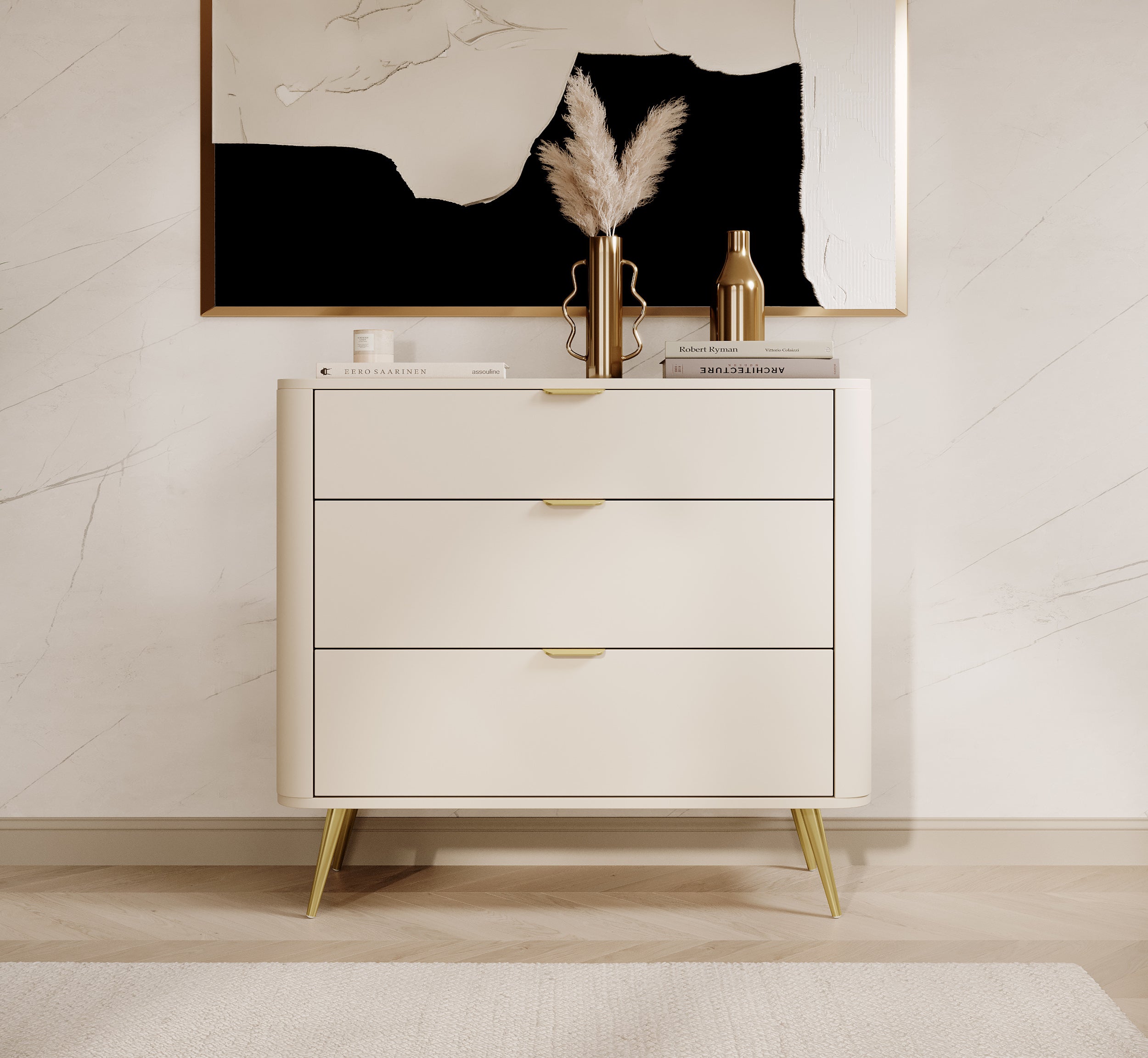 selsey-oval-kommode-mit-3-schubladen-92-cm-sandbeige image 2