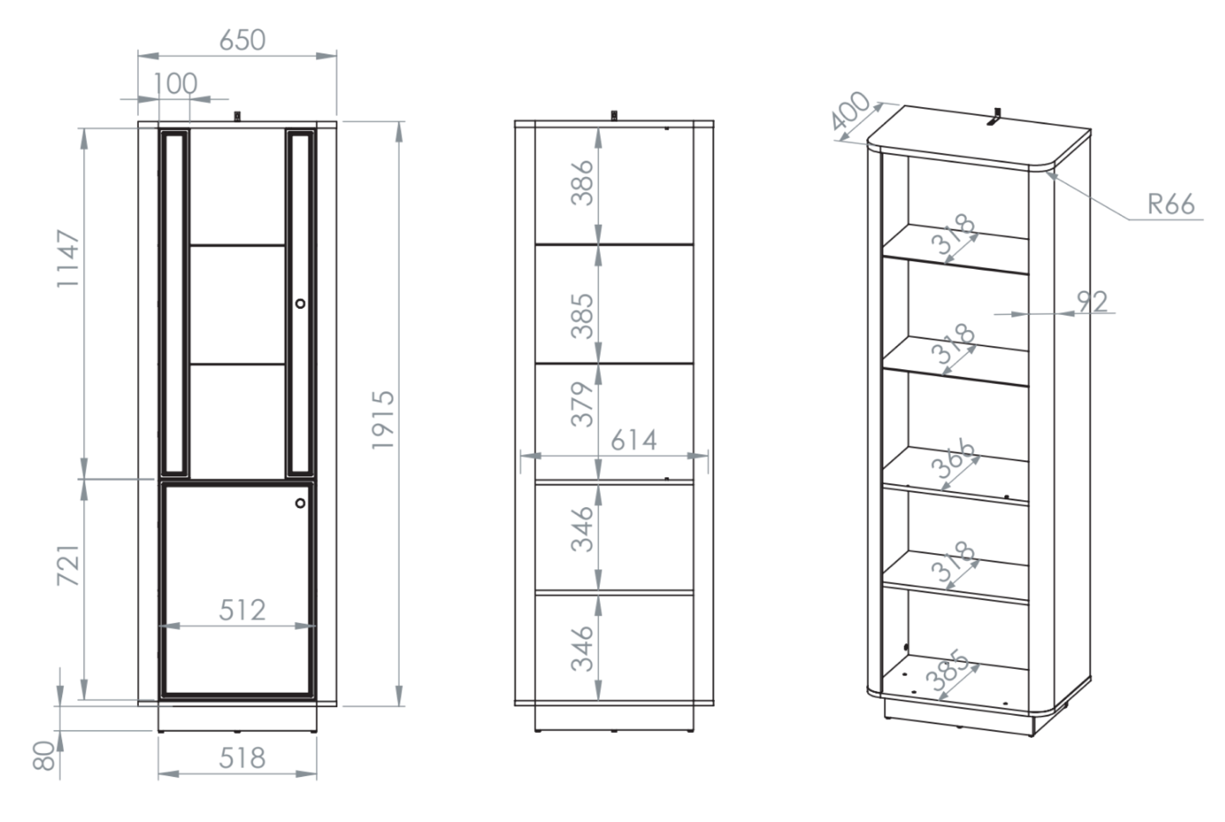 selsey-vilavio-hohe-vitrine-65-cm-mit-zwei-t-ren-und-beleuchtung-kaschmir-eiche- image 8