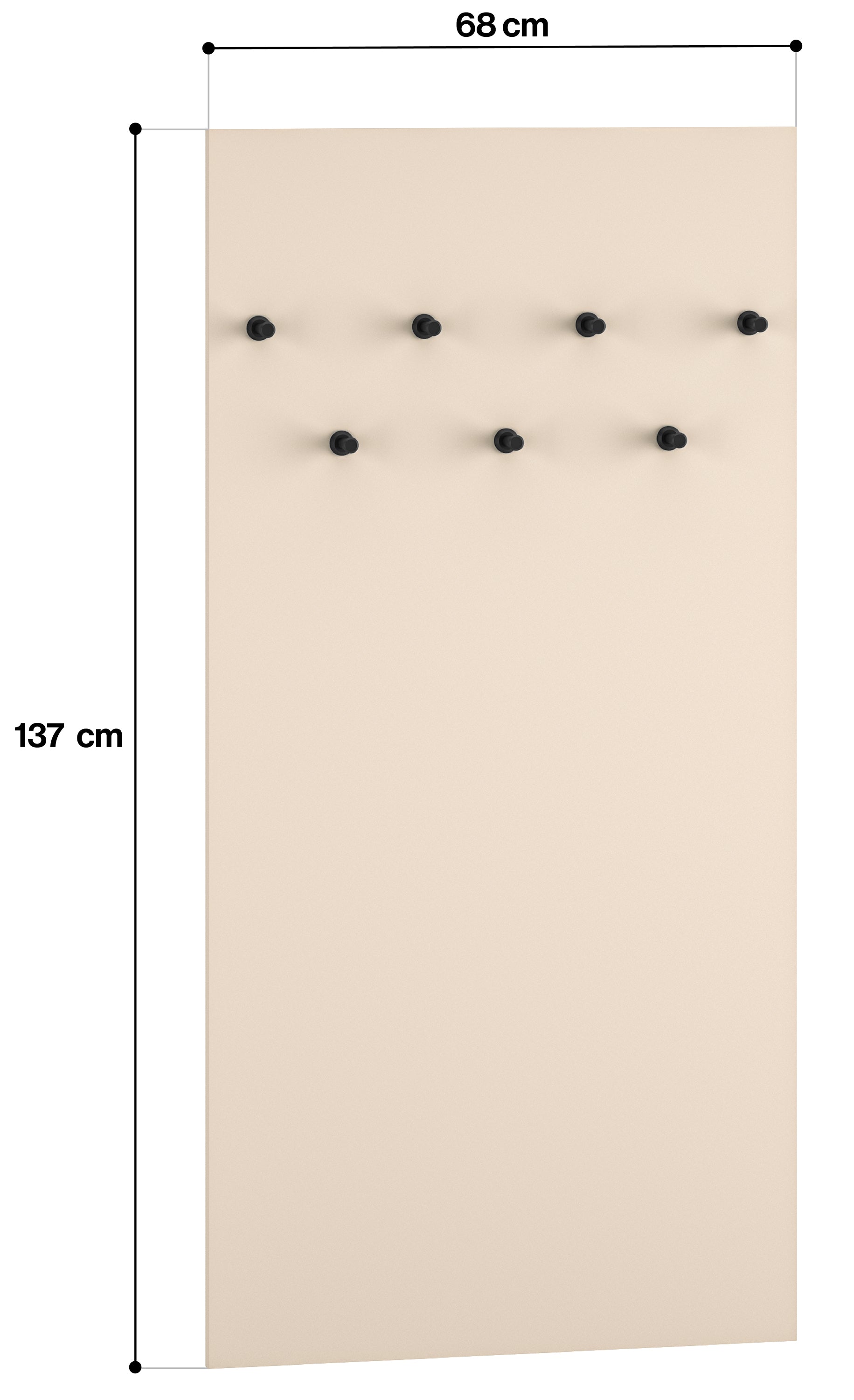 selsey-caletto-wandgarderobe-68-cm-beige-mit-7-haken image 4