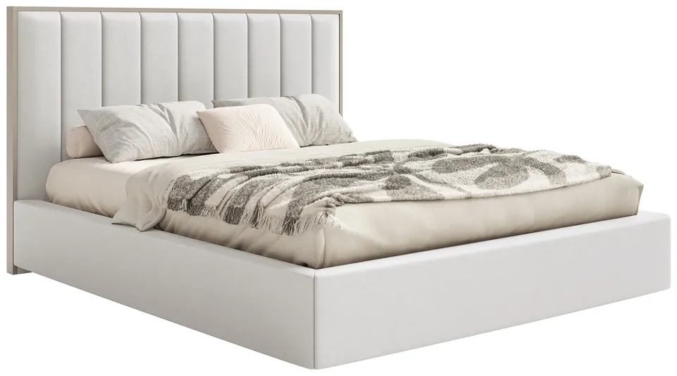 selsey-gepolstertes-bett-togents-160x200-cm-mit-stauraum-wei-er-hydrophober-samt image 1