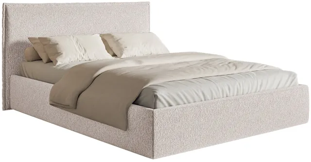 selsey-softie-slim-polsterbett-200x200-cm-beige-chenille image 1
