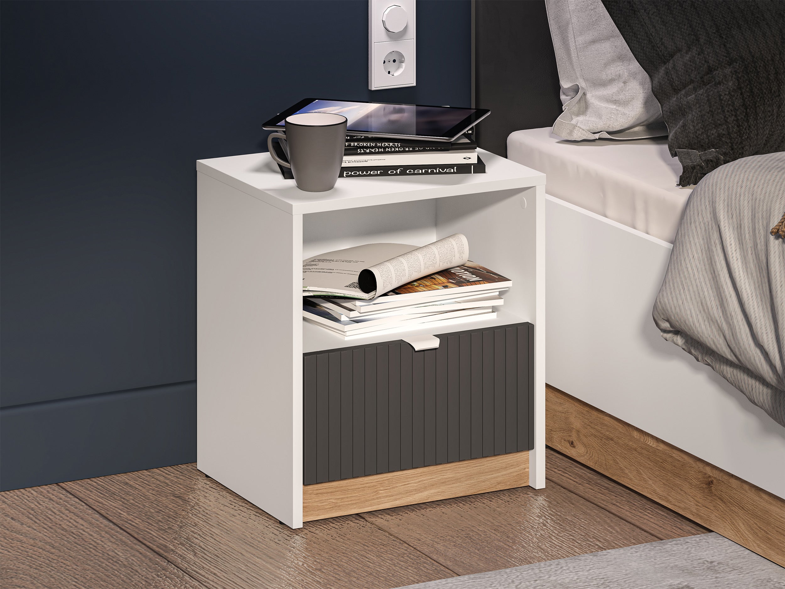 selsey-torino-nachttisch-43-cm-mit-schublade-eiche-honey-wei-grafit image 5