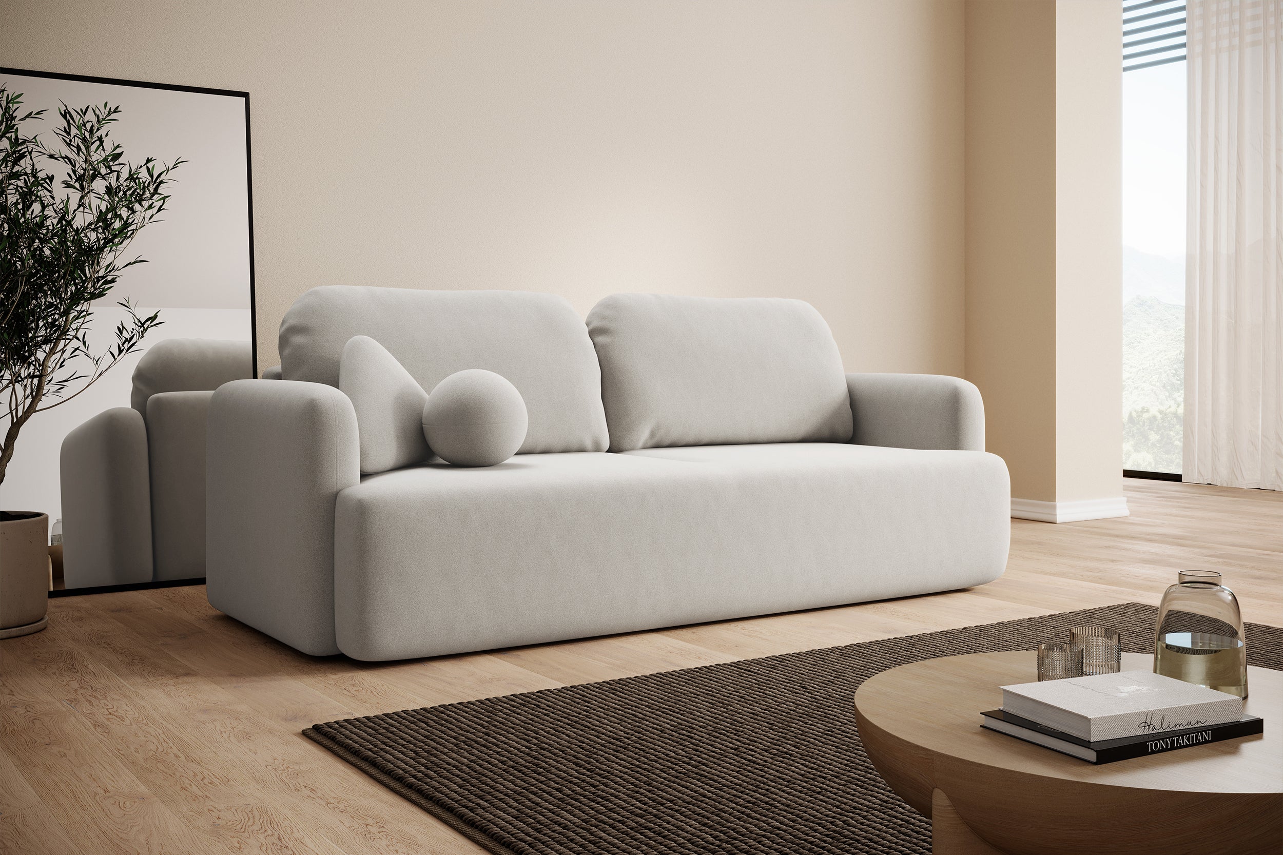 selsey-lambina-3-sitzer-sofa-ausklappbar-mit-stauraum-creme-velours image 3