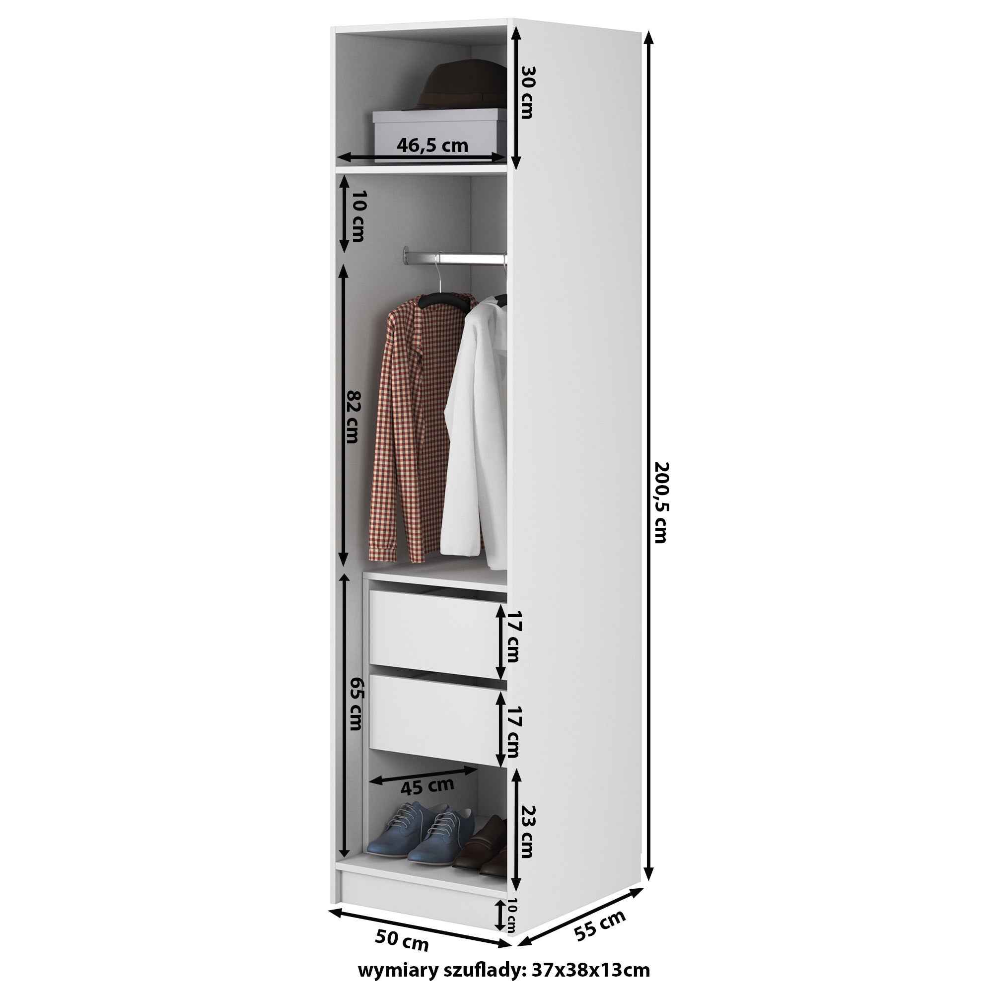selsey-frame-kleiderschrank-1-t-rig-mit-stange-und-50-cm-container-wei image 7