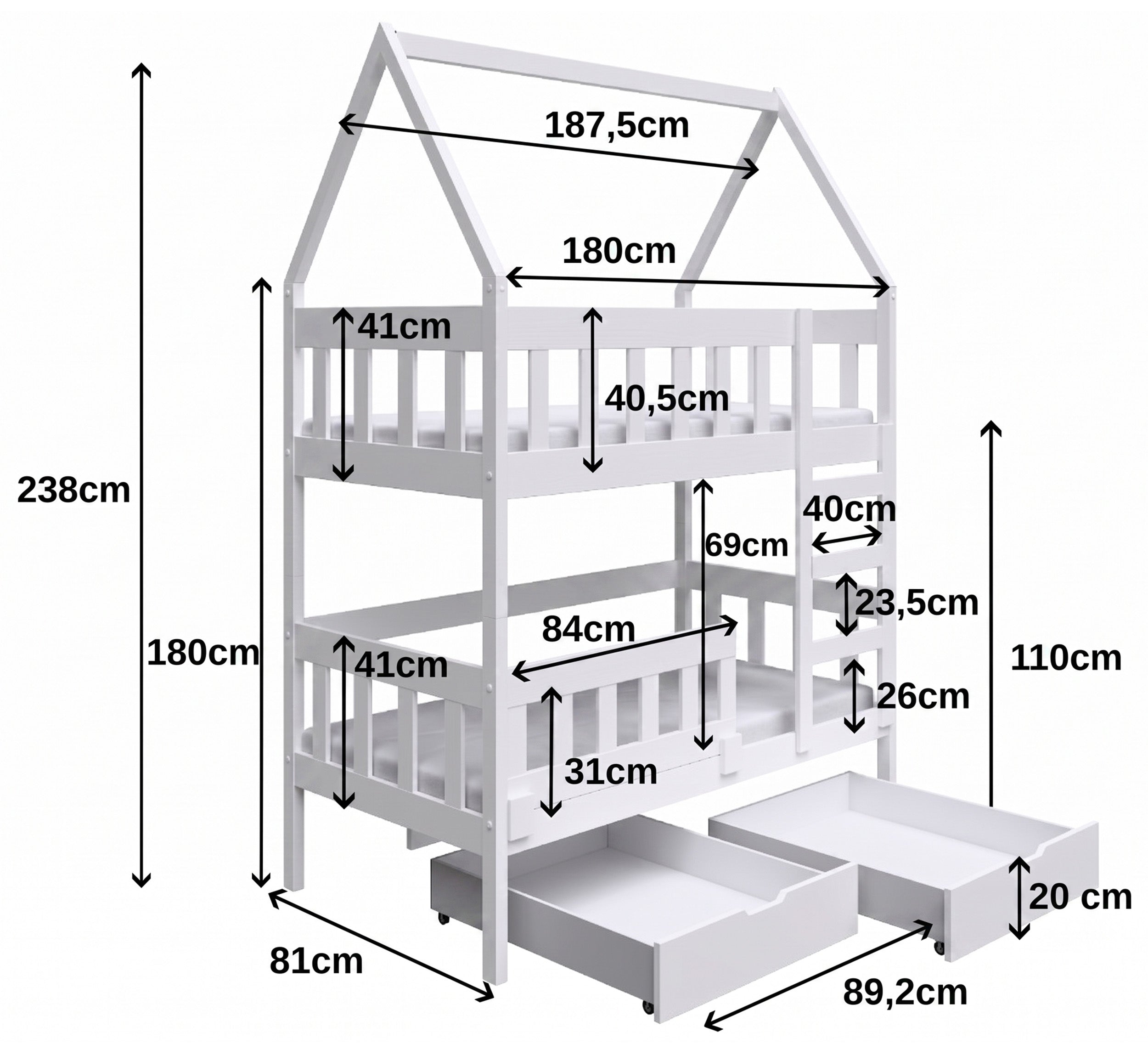 selsey-vistena-etagenbett-75x180-cm-hausform-kiefernholz-mit-matratzen-und-schub image 8