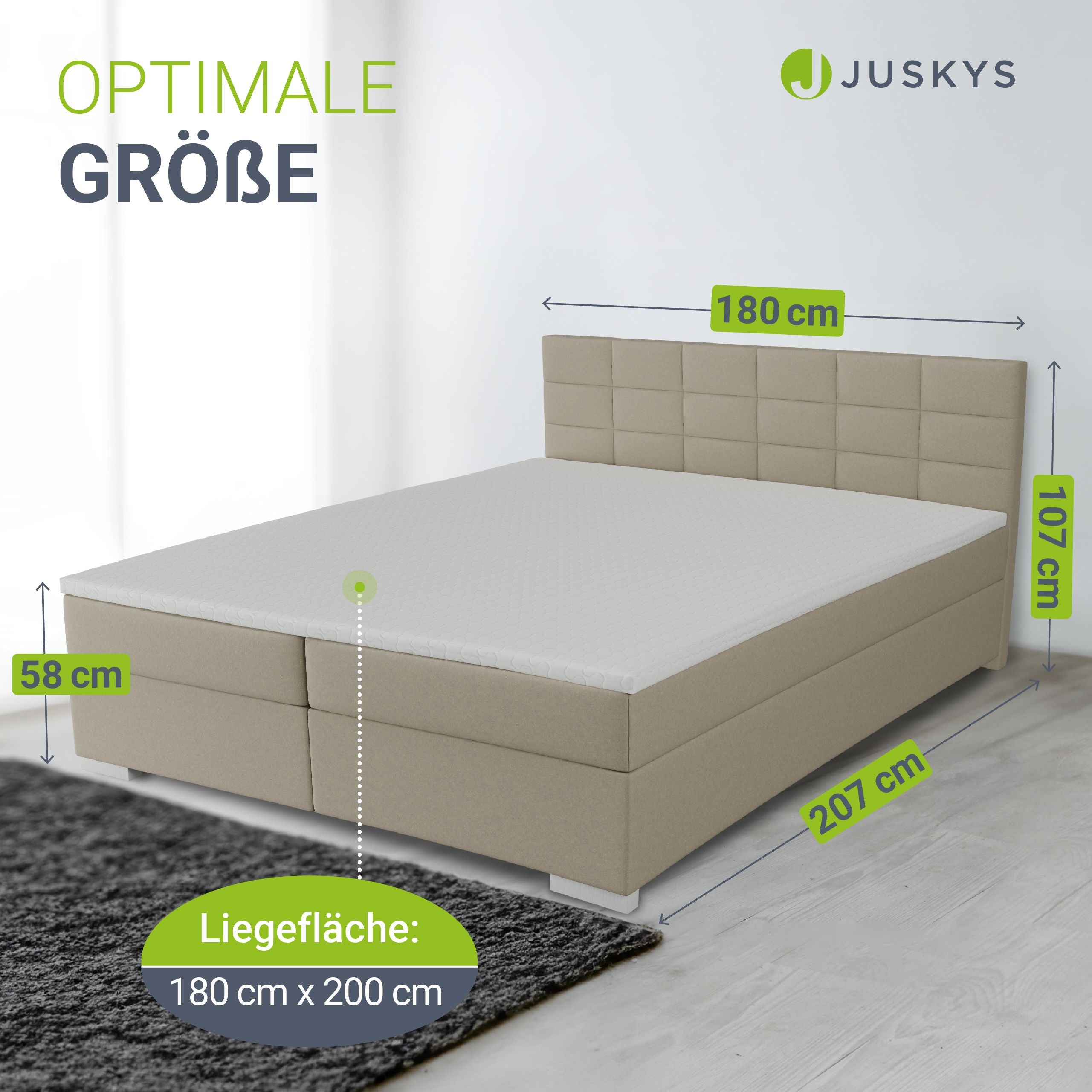 juskys-boxspringbett-seattle-malmo-stoff-mit-topper-und-federkernmatratze image 5