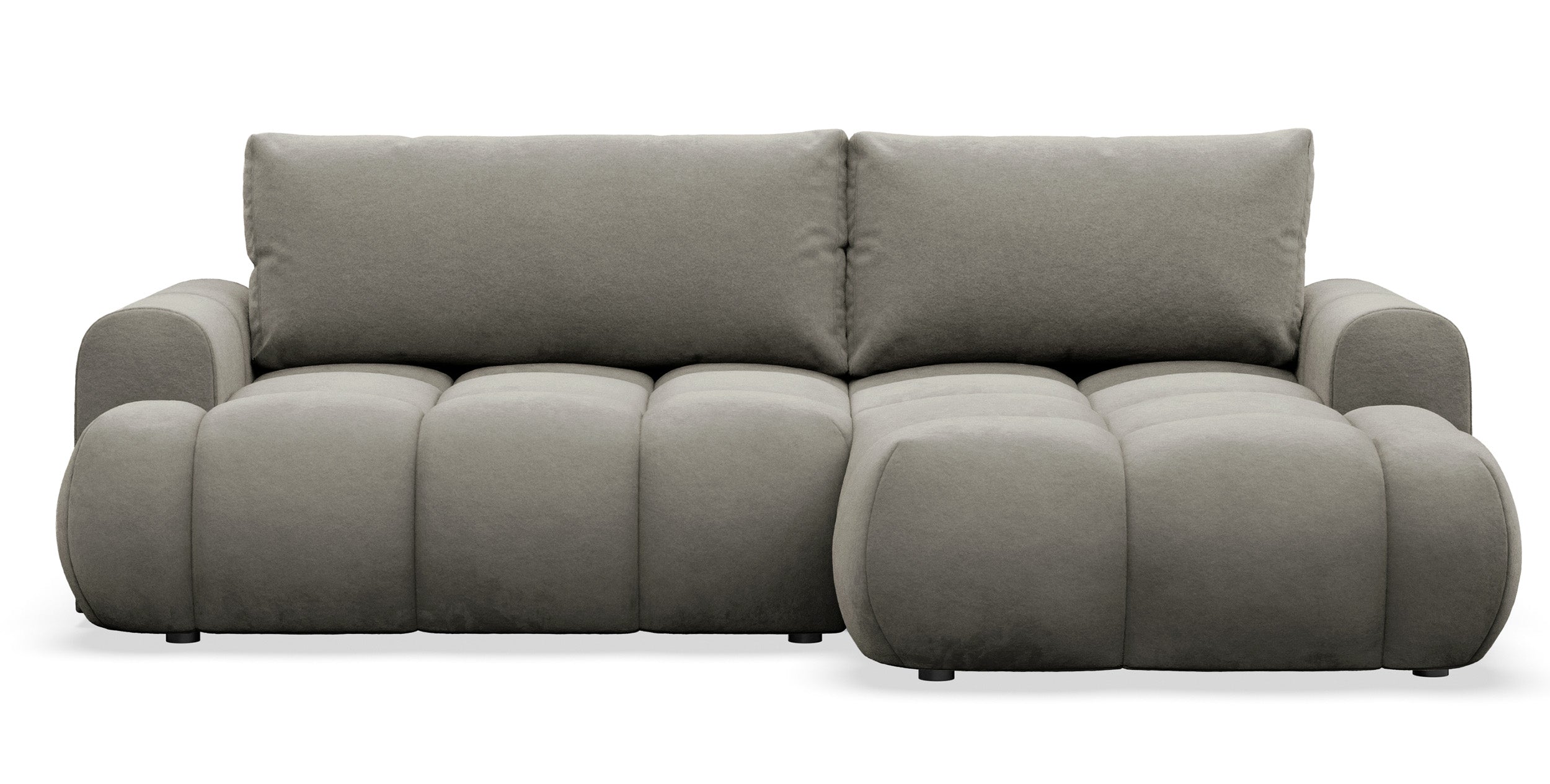 selsey-ombo-mini-ecksofa-mit-schlaffunktion-rechts-l-form-graubraun-velours image 1