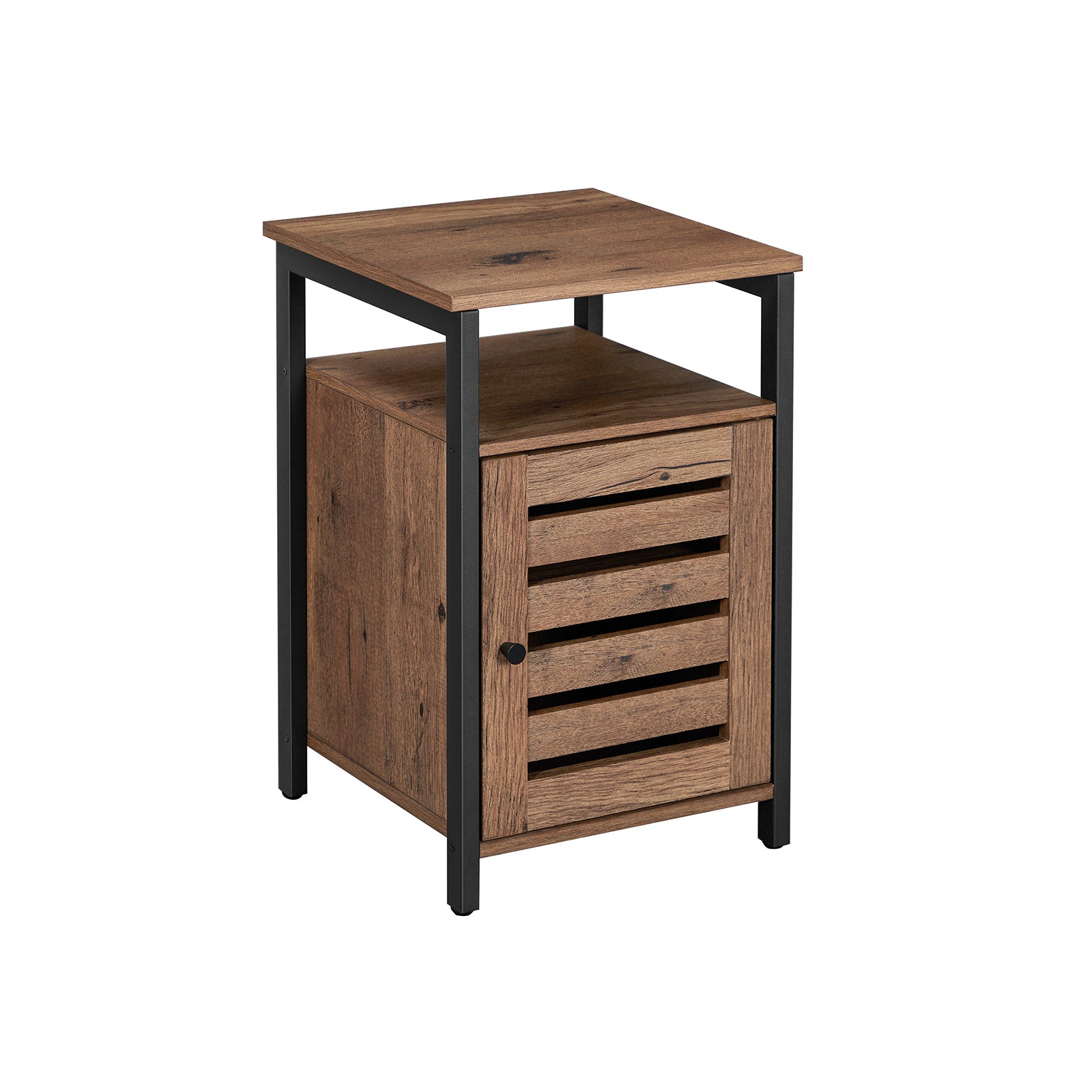 vasagle-nachttisch-mit-ablage-greige-schwarz-40-x-40-x-60-cm image 3