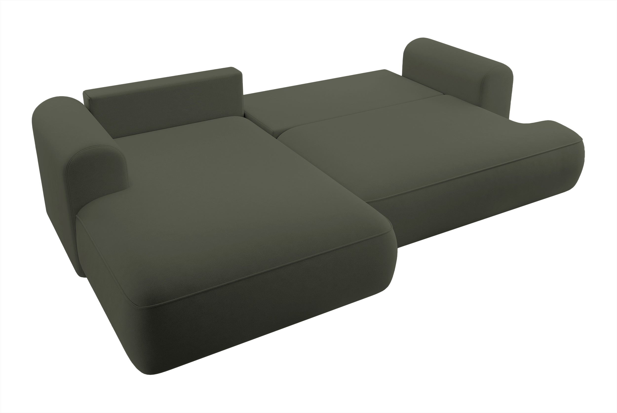selsey-ovo-ecksofa-mit-schlaffunktion-l-form-links-olivgr-ner-samt-mit-stauraum image 7