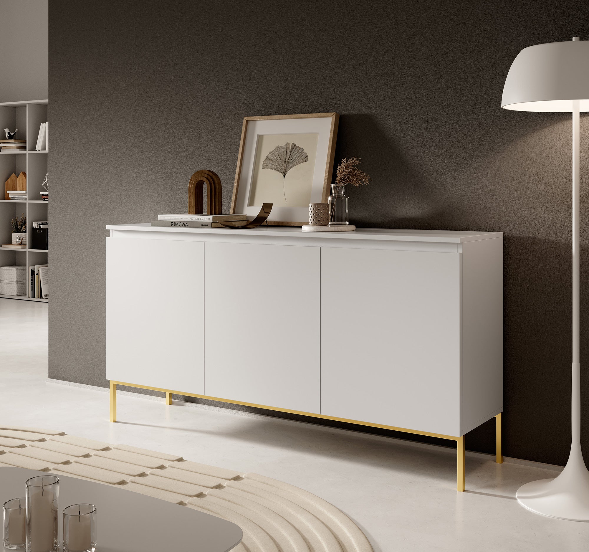 selsey-bemmi-dreht-renschrank-150-cm-wei-mit-goldenen-beinen-3-t-rig image 2