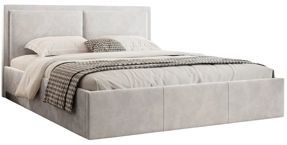 selsey-soave-ii-gepolstertes-bett-160x200-cm-mit-stauraum-und-metallrahmen-hellb image 1