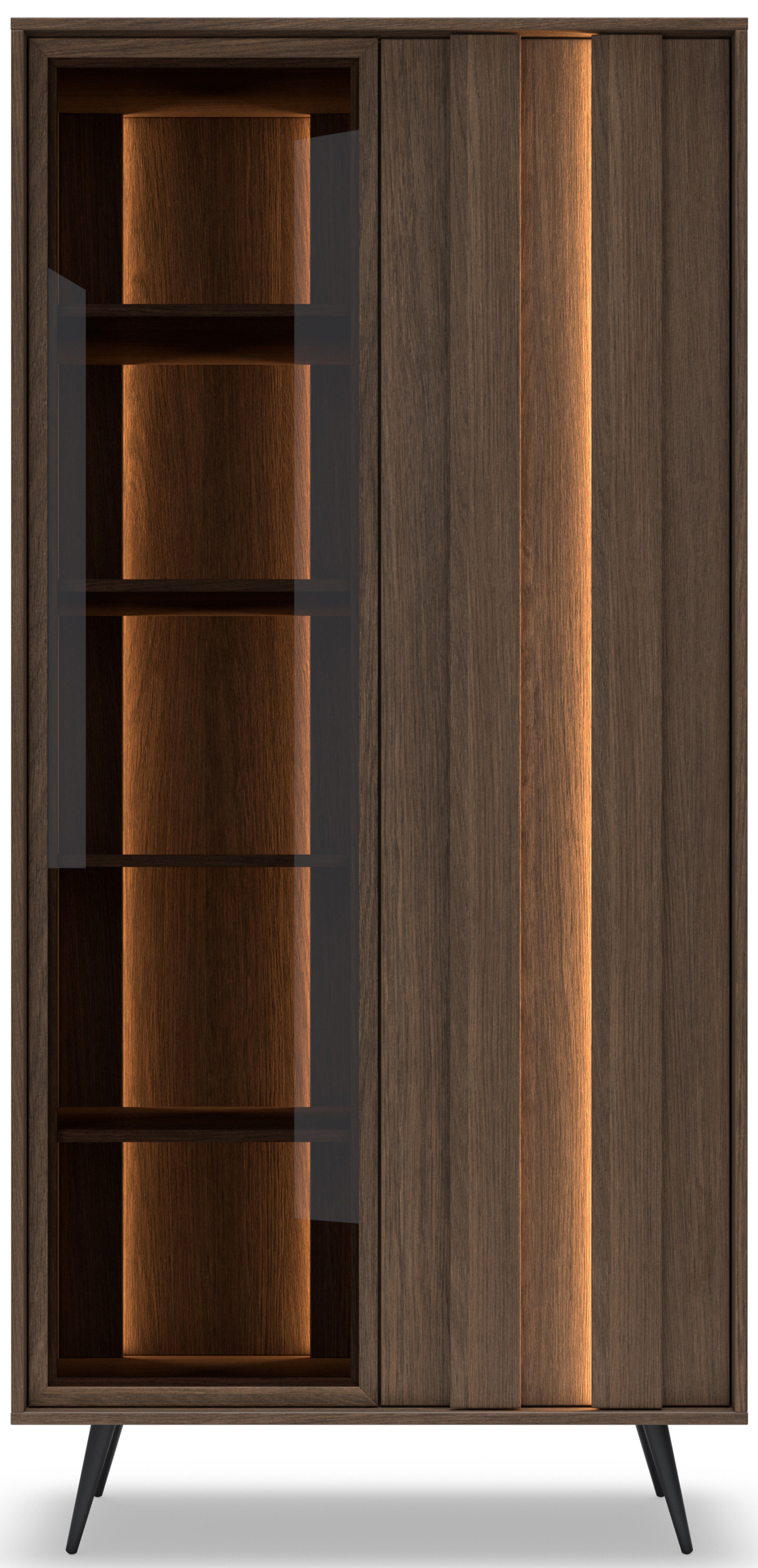 selsey-amaro-zweifl-gelige-vitrine-94-cm-eiche-dunin-mit-led-beleuchtung image 5