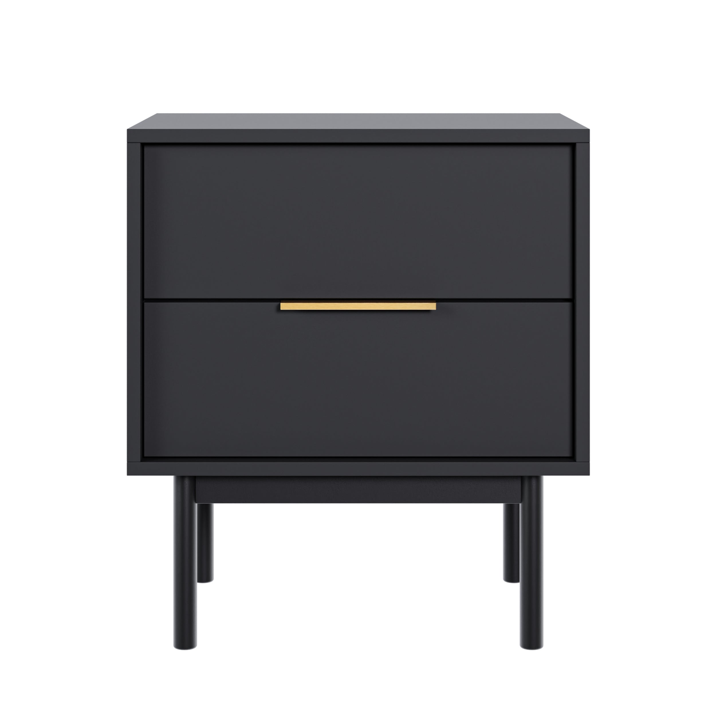 selsey-viviaro-nachttisch-mit-zwei-schubladen-54-cm-schwarz image 4