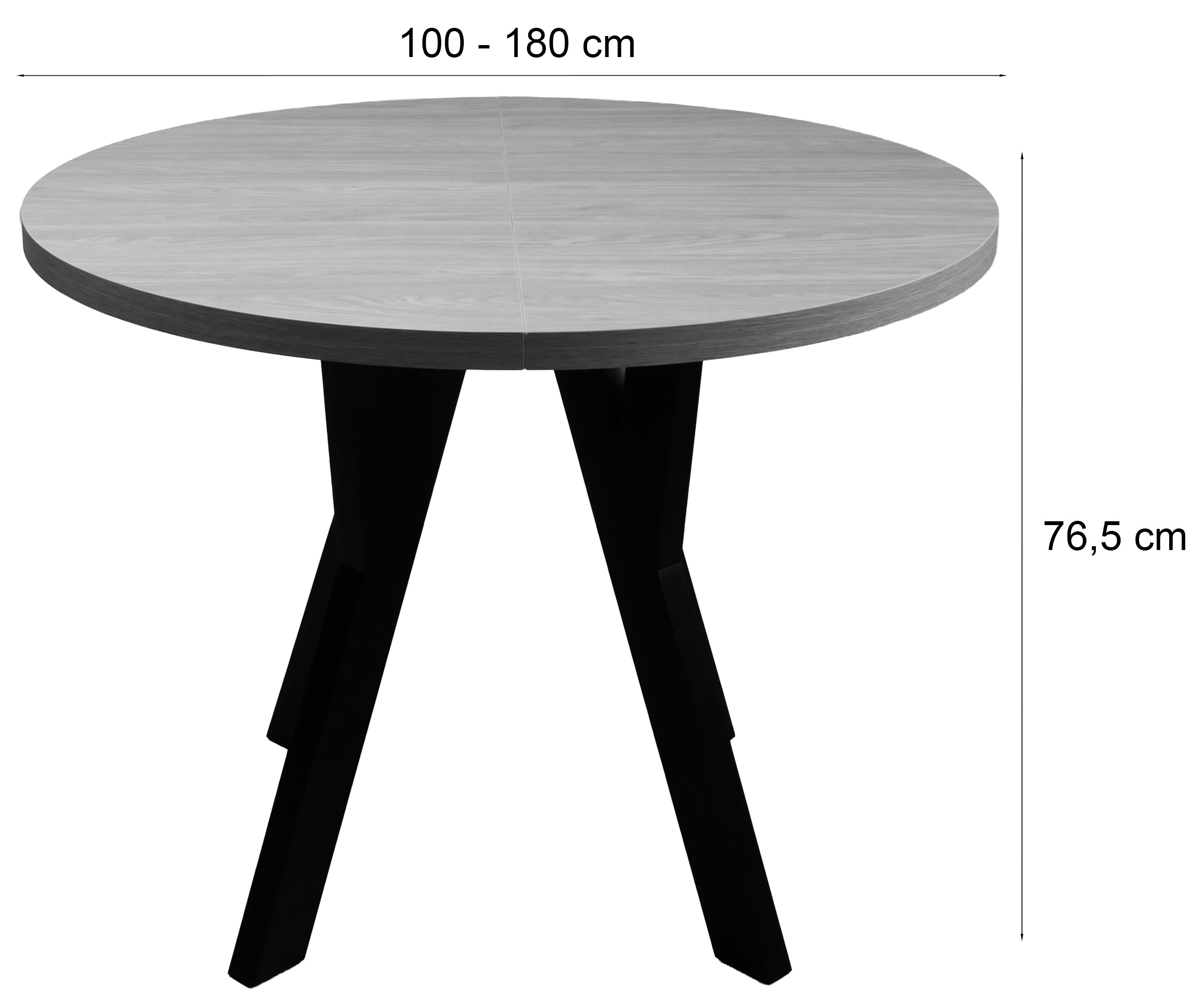 selsey-osenness-ausziehbarer-esstisch-100-180x100-cm-kaschmir-mit-schwarzen-bein image 3