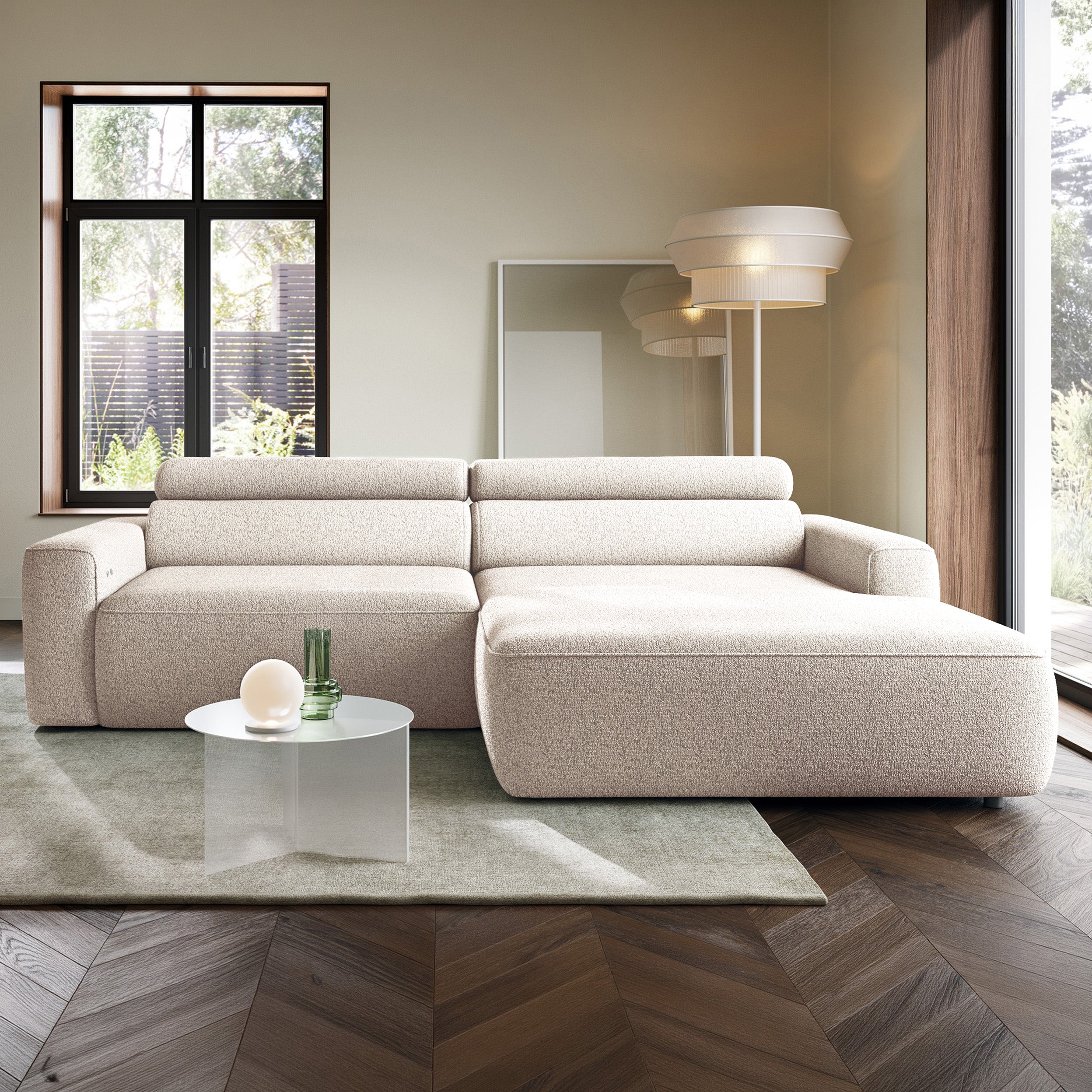 selsey-fando-ecksofa-l-form-rechts-mit-elektrischem-auszug-hellbeige-geflecht image 2