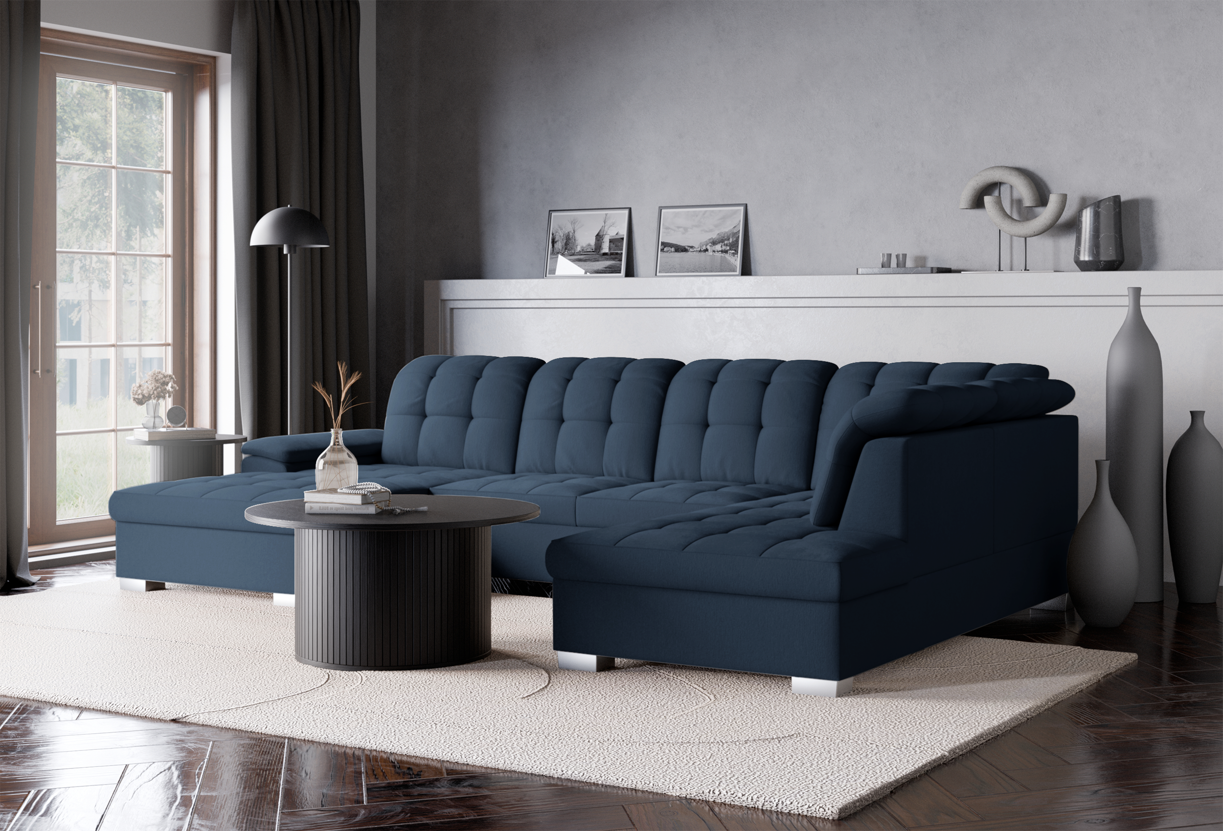 selsey-jamaal-ecksofa-u-f-rmig-links-mit-schlaffunktion-und-stauraum-marineblau- image 3