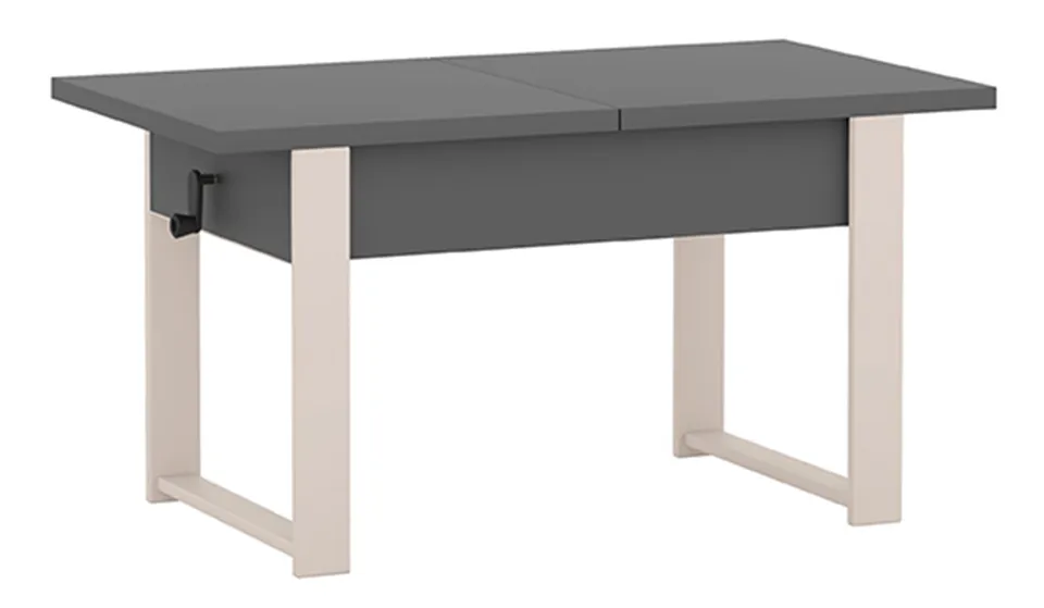 selsey-hugo-ausziehbarer-couchtisch-120-157-x67-cm-grau-diamant-mit-kaschmirbein image 1