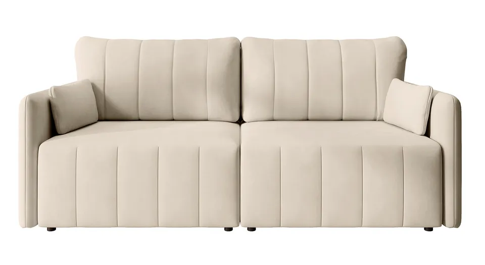 selsey-pierra-ausziehbare-eckcouch-mit-stauraum-creme-samtvelours image 1