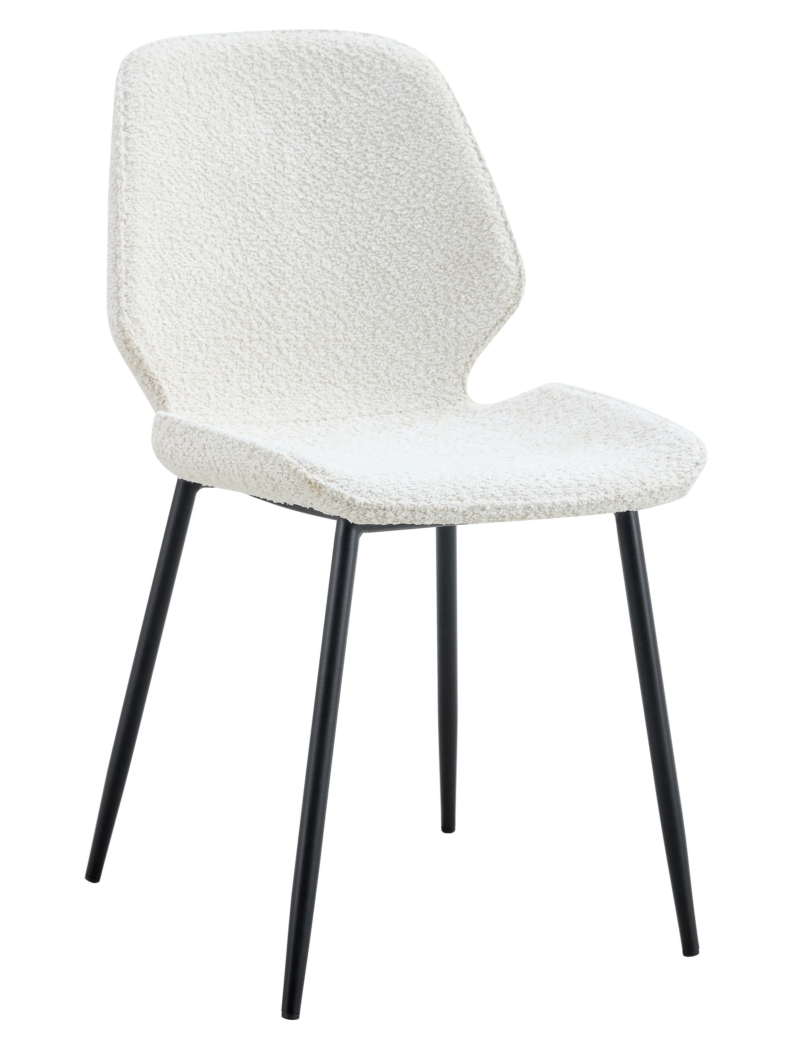 selsey-rablart-polsterstuhl-mit-teddy-stoff-creme-schwarze-beine image 1