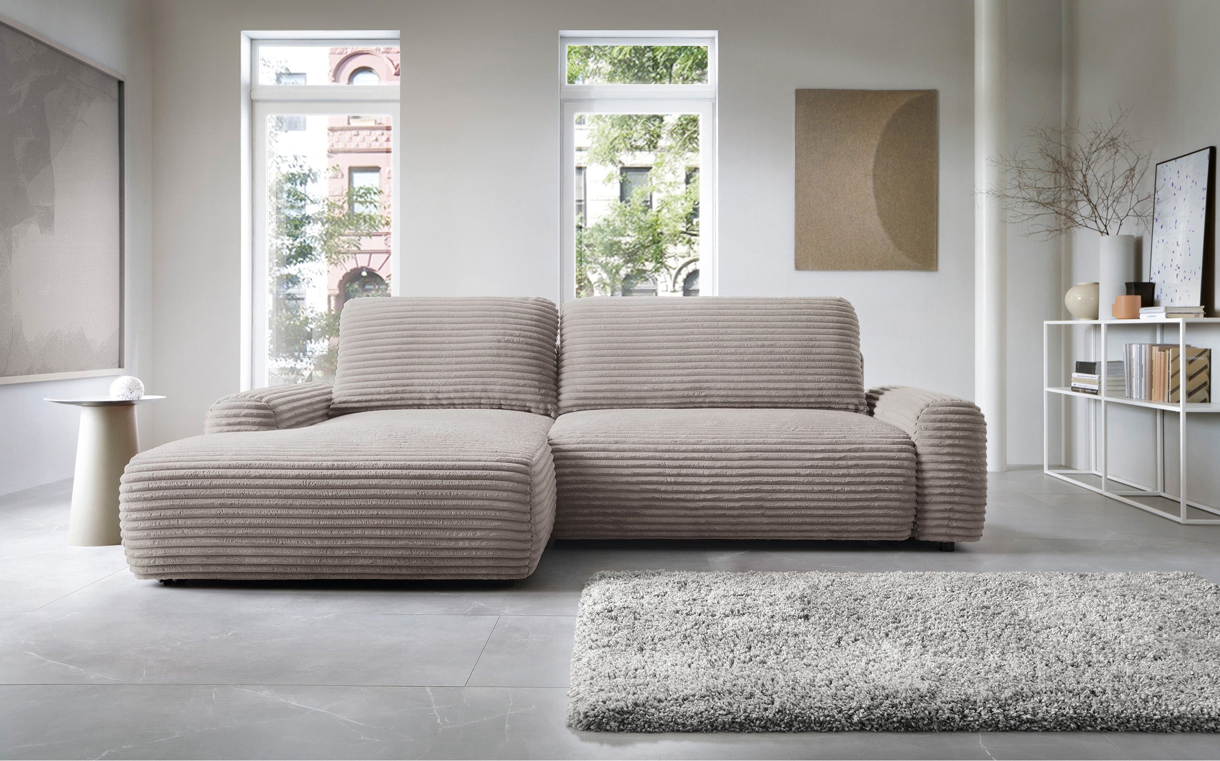 selsey-alferia-ecksofa-mit-schlaffunktion-l-links-mit-stauraum-grau-beiges-cord image 3