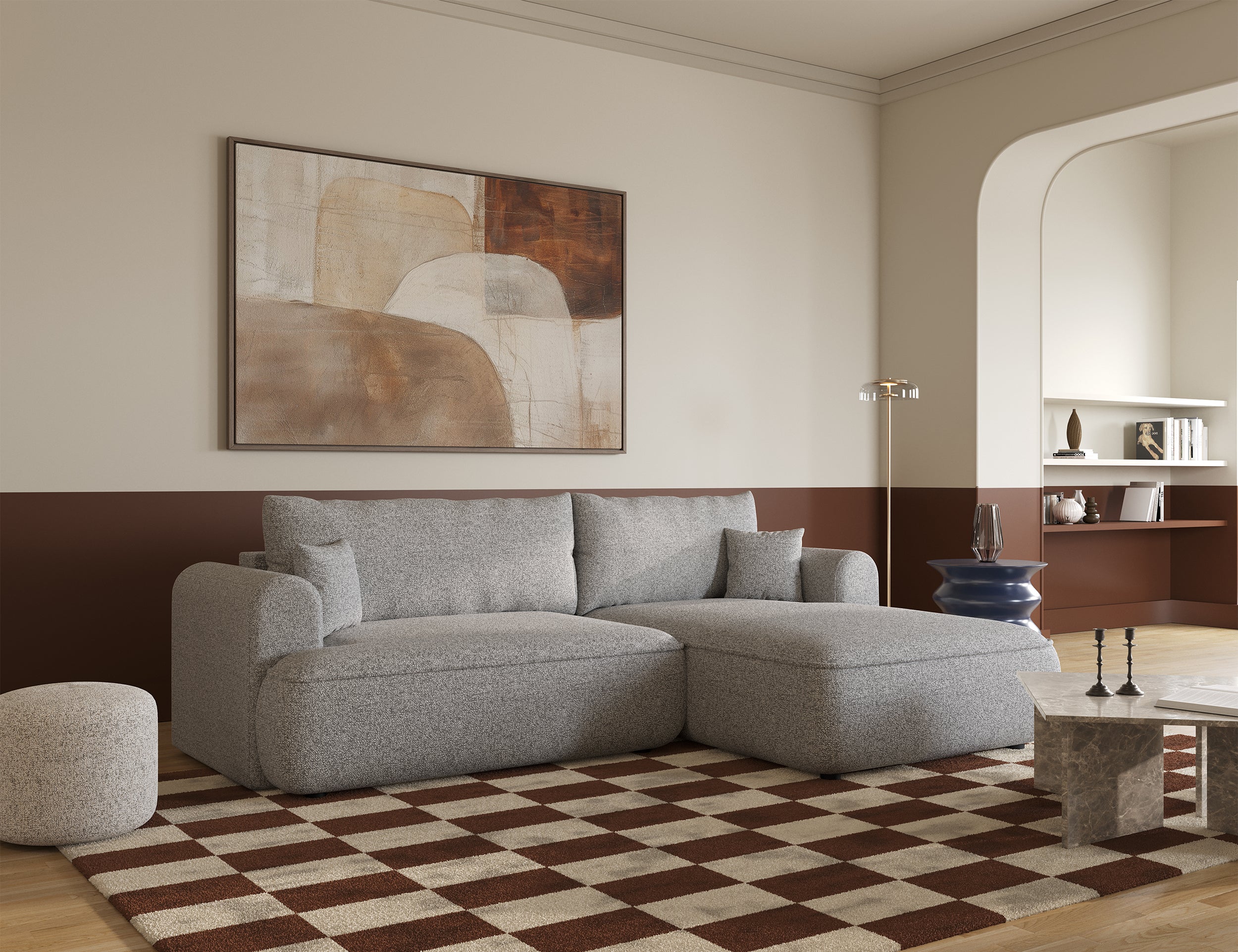 selsey-ovo-ecksofa-mit-schlaffunktion-l-form-rechts-hellgraues-geflecht-mit-stau image 3