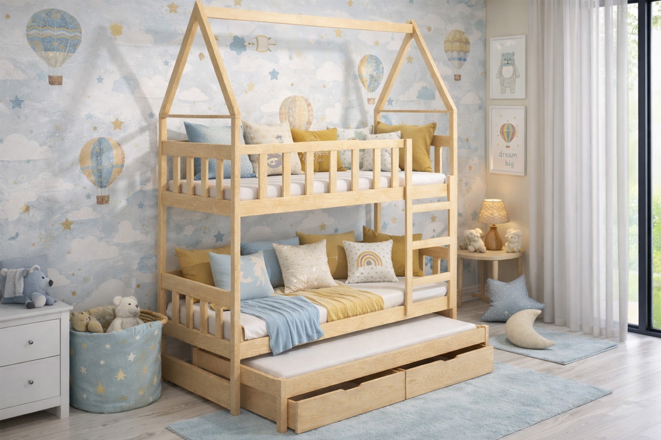 selsey-vistena-etagenbett-75x180-cm-f-r-3-personen-hausform-mit-matratzen-und-sc image 4