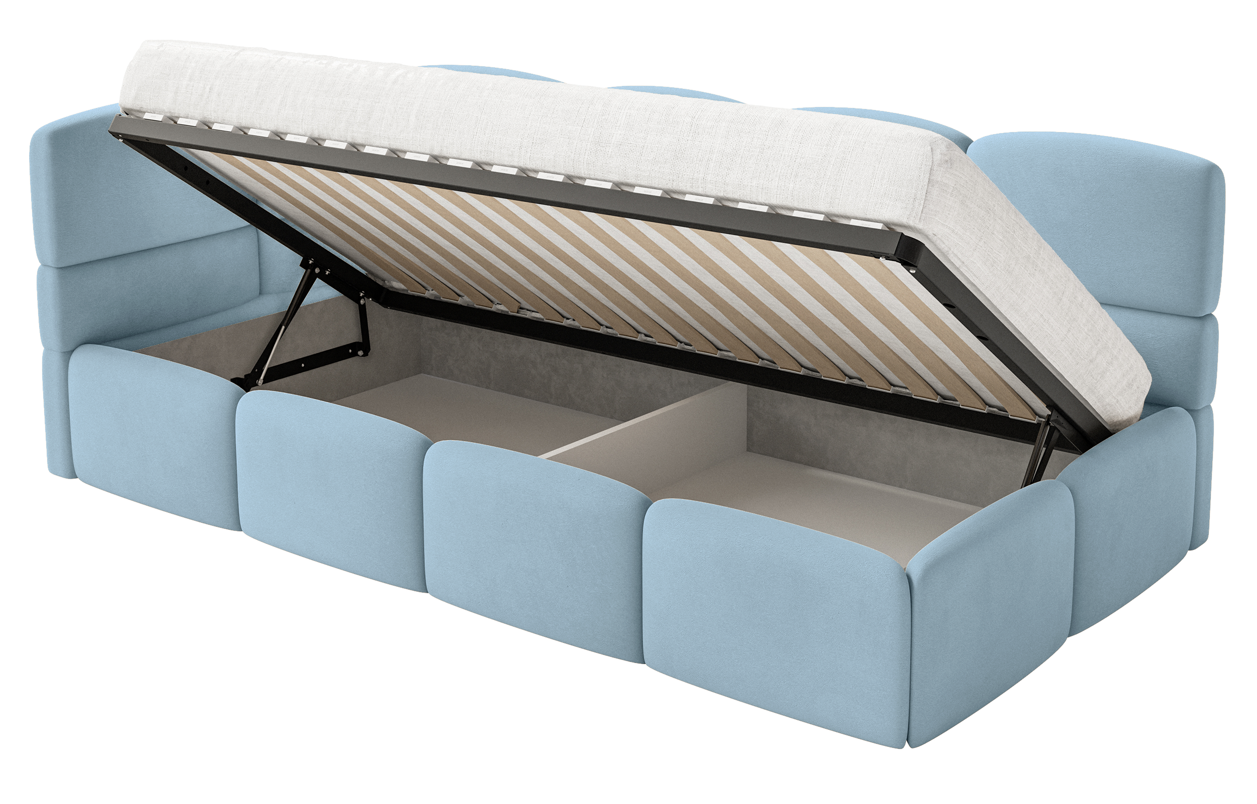 selsey-cloudy-jugendbett-90x200-cm-links-mit-stauraum-hellblau-velours-wasserabw image 5