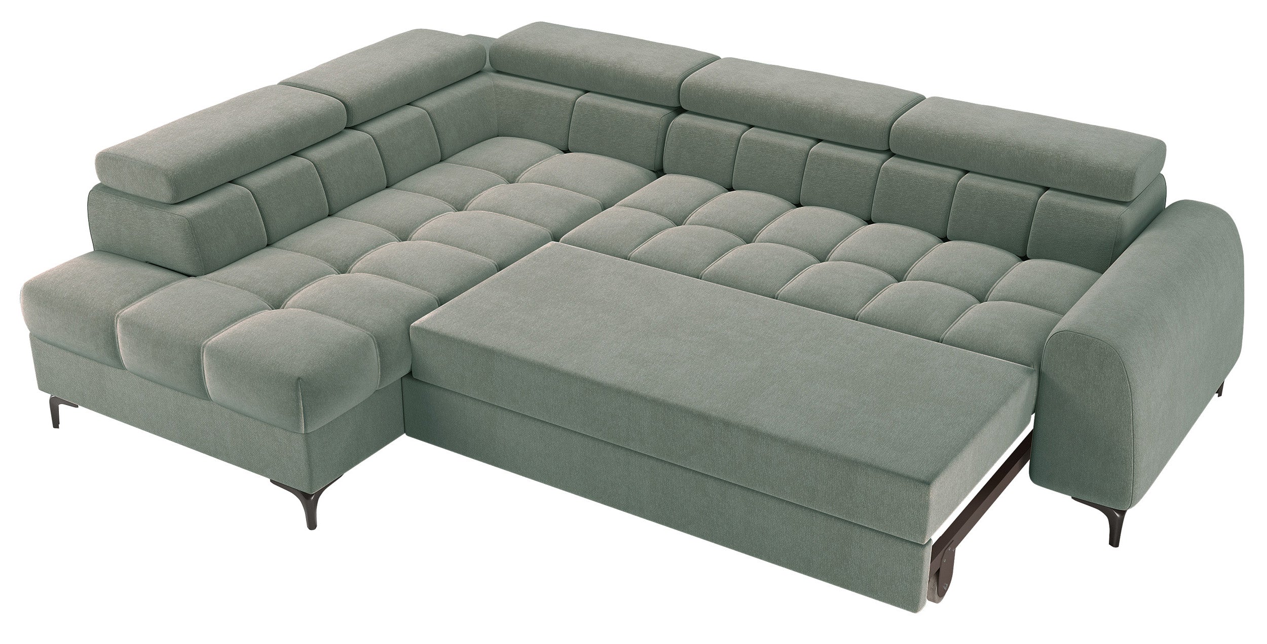 selsey-arellio-ecksofa-mit-schlaffunktion-l-links-salbeigr-n-chenille-mit-staura image 3