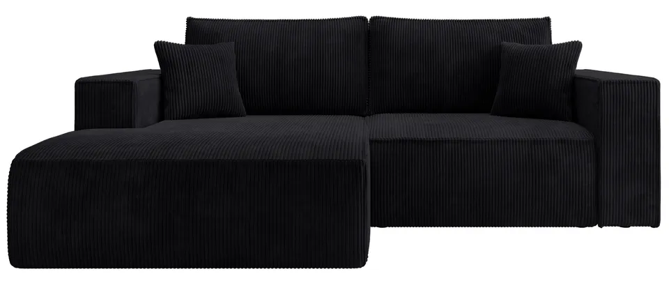 selsey-farese-mini-ecksofa-l-form-links-mit-schlaffunktion-und-stauraum-schwarze image 1