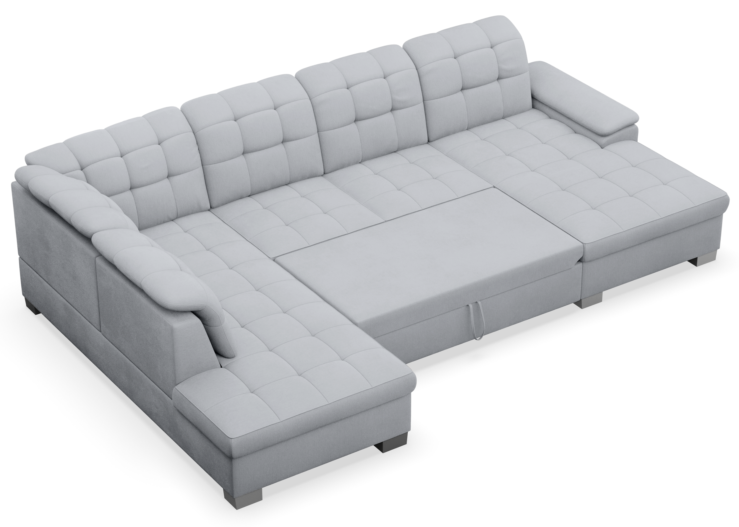 selsey-jamaal-ecksofa-mit-schlaffunktion-u-f-rmig-rechts-mit-stauraum-hellgrauer image 5