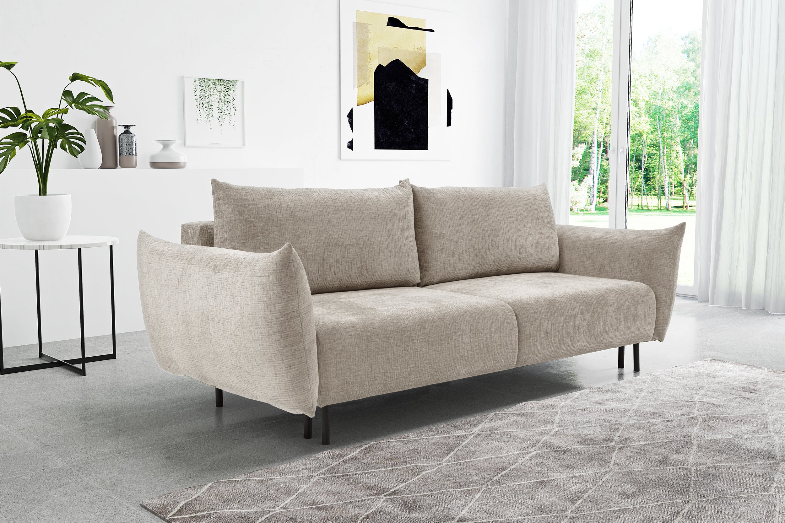 selsey-candeiro-3-sitzer-schlafsofa-ausklappbar-mit-stauraum-beige-chenille image 2