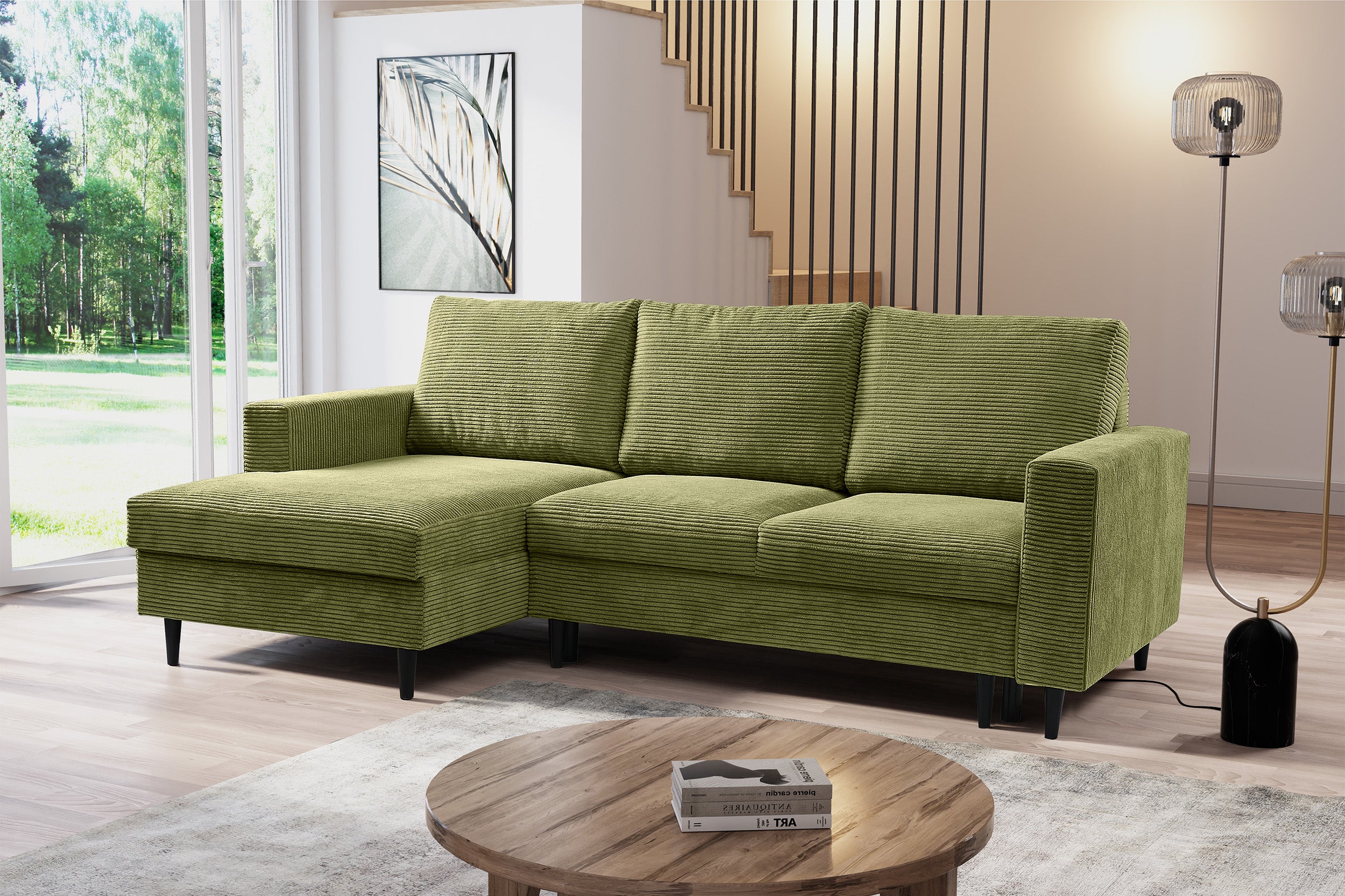 selsey-nalika-ecksofa-l-form-links-mit-schlaffunktion-und-stauraum-cord-pistazie image 2