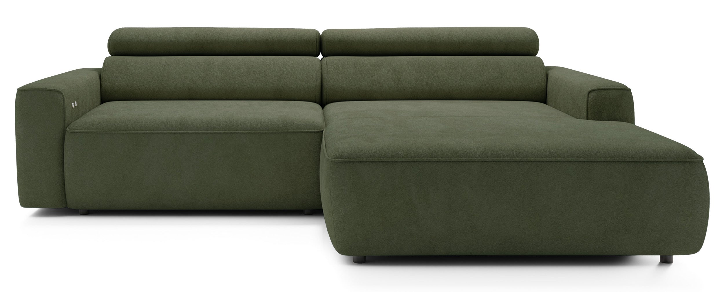 selsey-fando-ecksofa-l-f-rmig-rechts-mit-elektrischem-auszug-salbeigr-ner-samtve image 1