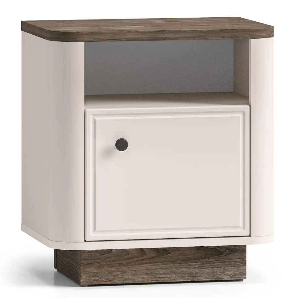 selsey-vilavio-nachttisch-mit-t-r-und-nische-50-cm-kaschmir-dunkle-windm-hle-eic image 1