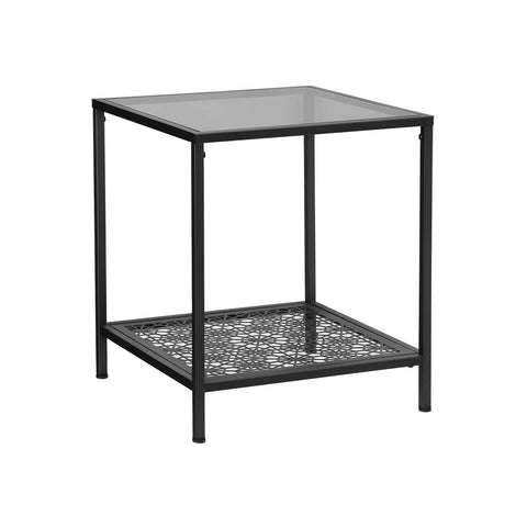 vasagle-beistelltisch-glas-lgt01bk-mit-blumenmuster-schwarz-43-4-x-43-4-x-50-7-c image 4