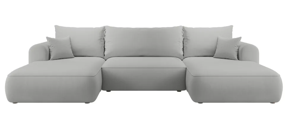 selsey-ovo-ecksofa-u-f-rmig-mit-schlaffunktion-und-stauraum-grauer-samt image 1