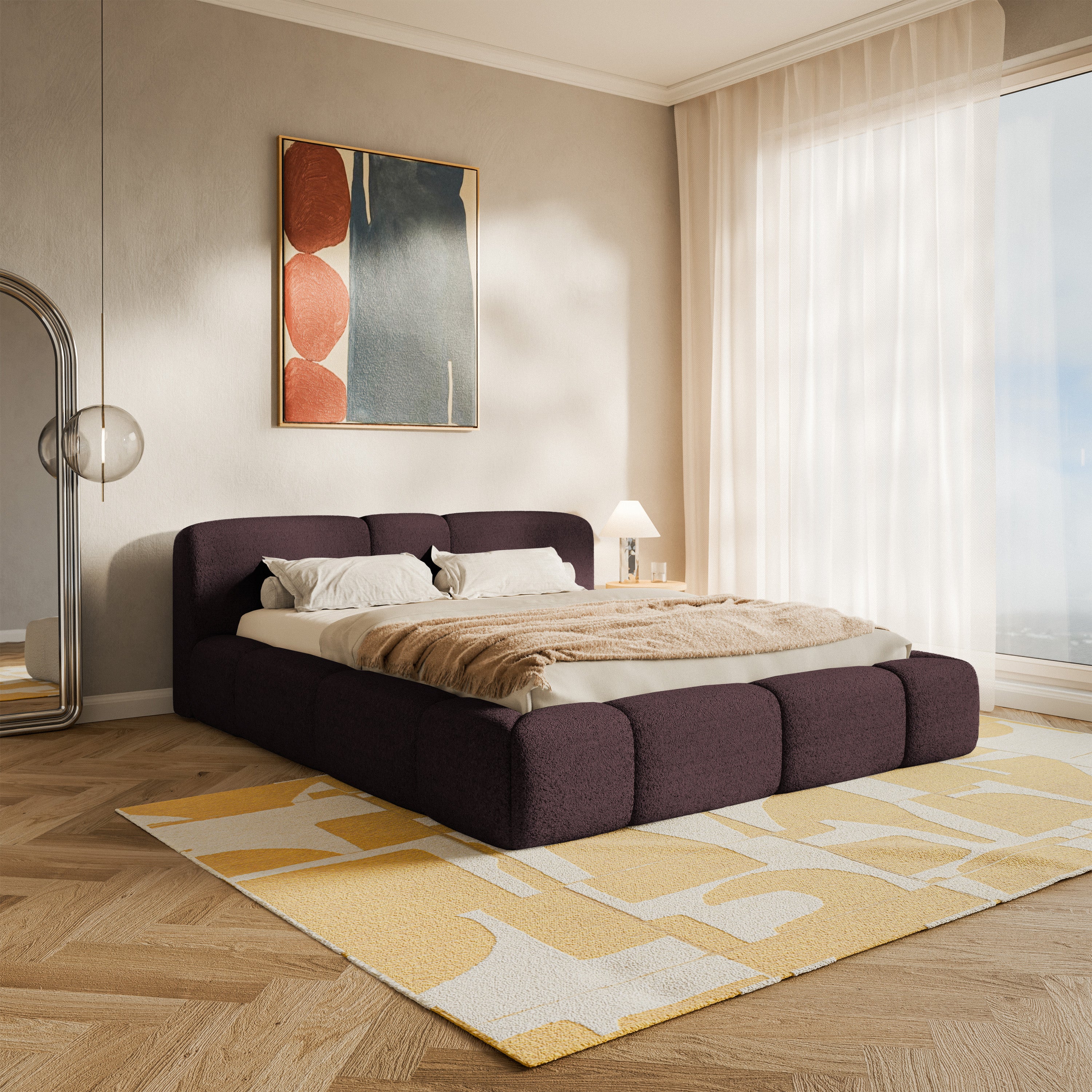 selsey-bowia-polsterbett-140x200-cm-mit-stauraum-burgunderroter-samt image 6