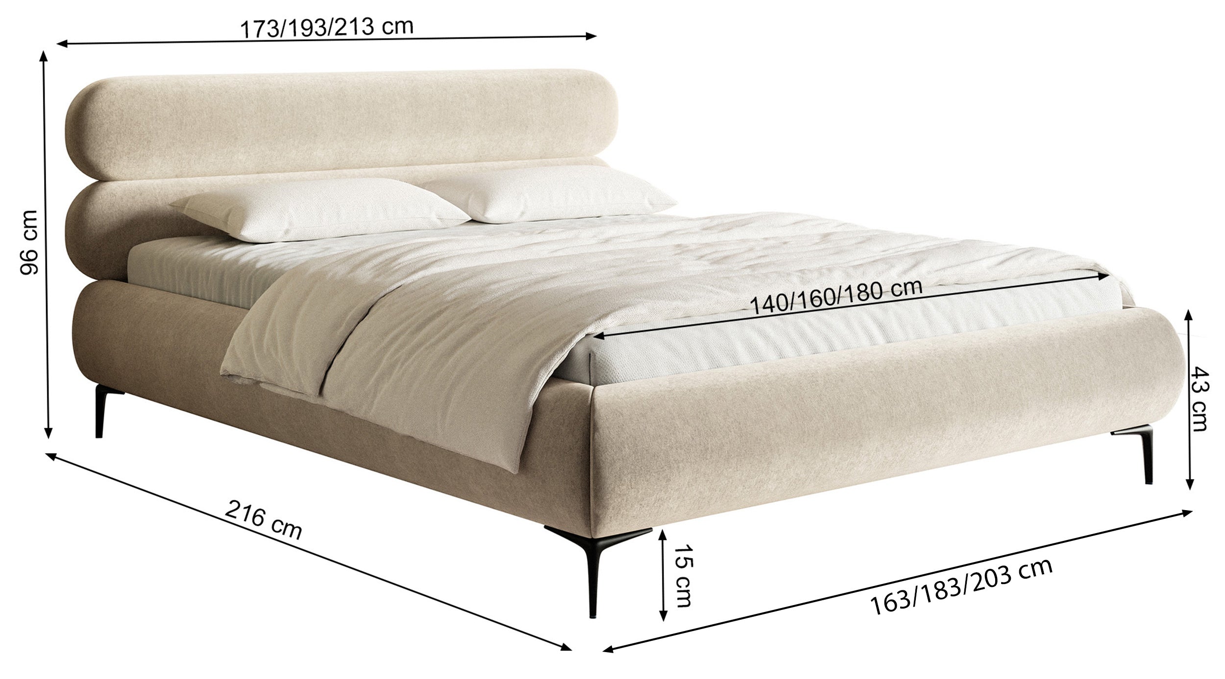 selsey-polsterbett-roule-180x200-cm-oliv-chenille-schwarze-beine image 8