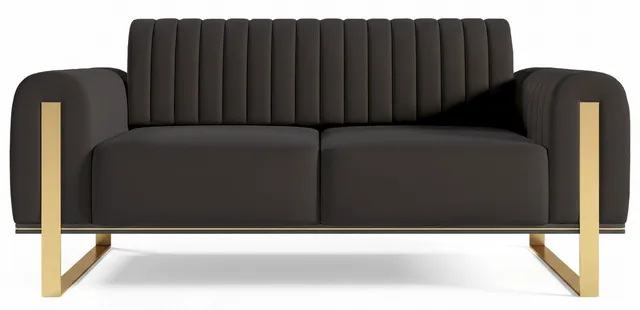 selsey-parissa-zweisitziges-sofa-dunkelgrau-samt image 1